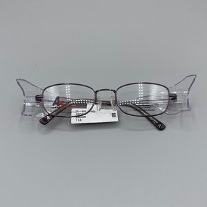 A-2 High Impact Eyewear Brown Wire Eye Glasses Side Shields NWT Demo Lenses